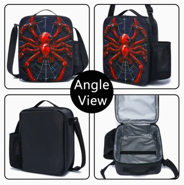 3 Piece Original Spider Print Backpack Set