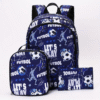 3 Piece Vongola Football Print Backpack Set