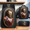 3 Piece Iron Men School Backpack Set