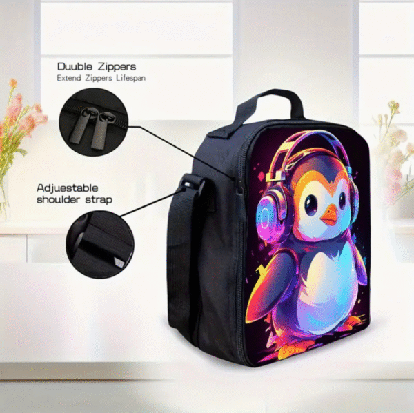 3 Piece Adorable Penguin Backpack Set