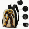 3 Piece Bambo Bee Printed Backpack Set