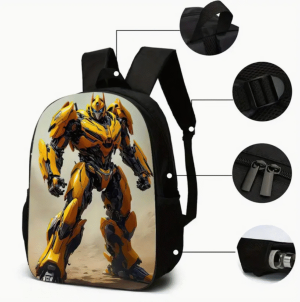 3 Piece Bambo Bee Printed Backpack Set