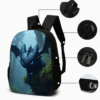 3 Piece Classic of Mountains and Seas Backpack Set